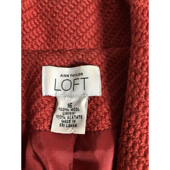 Loft Women Jacket 16 Mob Wife 3 Buttons Front Office Siren Lined Lapel Tweed - Picture 5 of 7